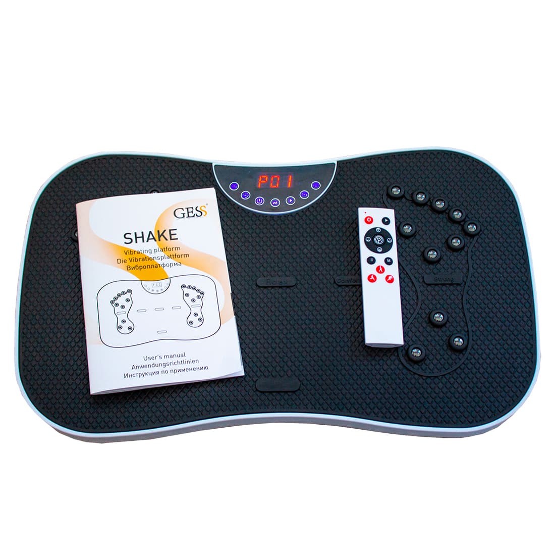 Виброплатформа тренажер Shake GESS-081 степ-платформа, черный, ДУ, black купить в OrtoMir24