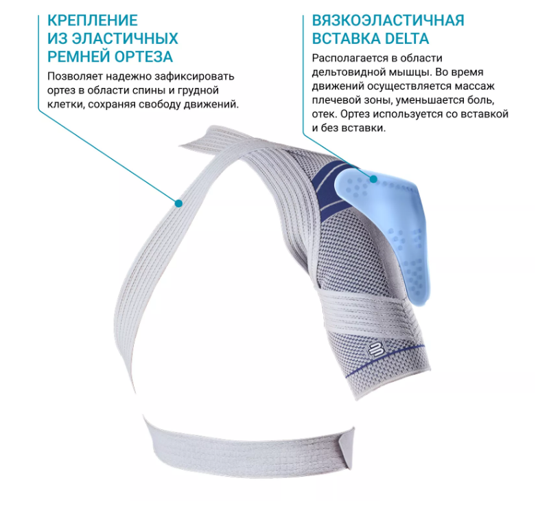 Бандаж на плечо 1889 Bauerfeind, умеренная фиксация купить в OrtoMir24