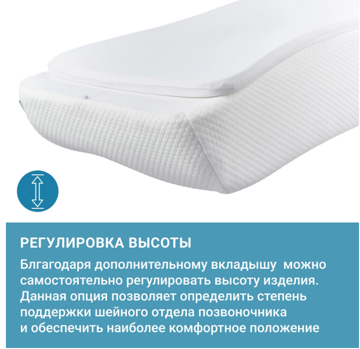 Подушка ортопедическая для сна на боку SOLA for man П30 Белая с эффектом памяти, Трелакс 60х38 купить в OrtoMir24