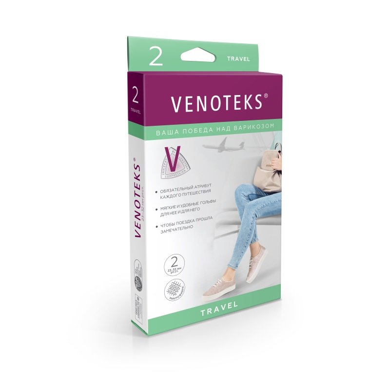 Компрессионные гольфы 2С155 VENOTEKS, 2 класс купить в OrtoMir24